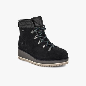 Ugg Birch Lace-Up Women All-Weather Boots Black (6701LKEHW)